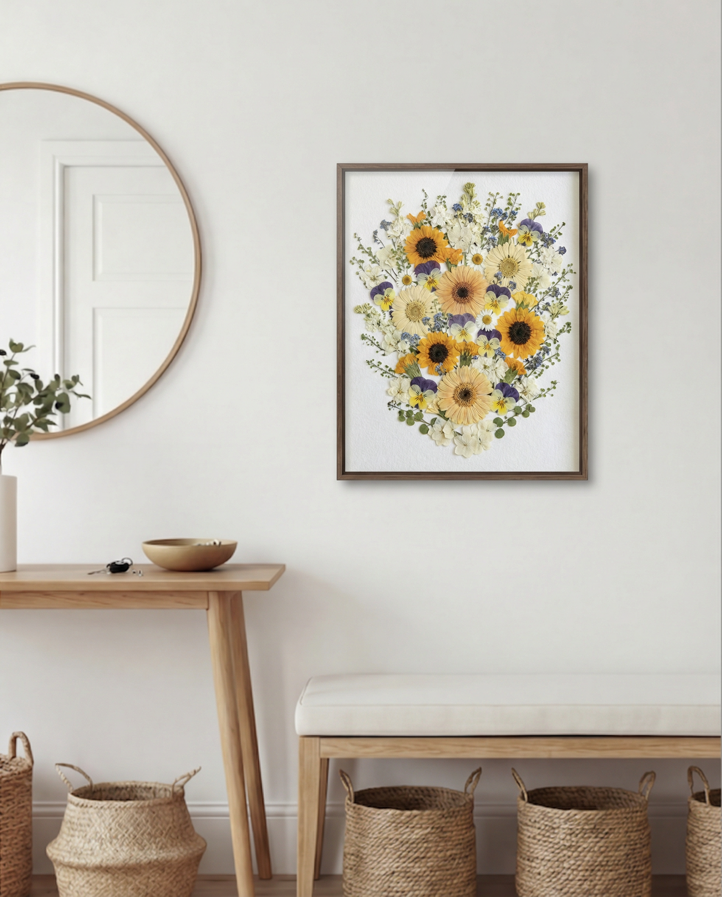 Sonnenbeschienene Wiesenblüte