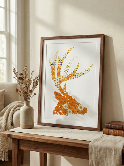 Kunstwerk „Glühendes Geweih“