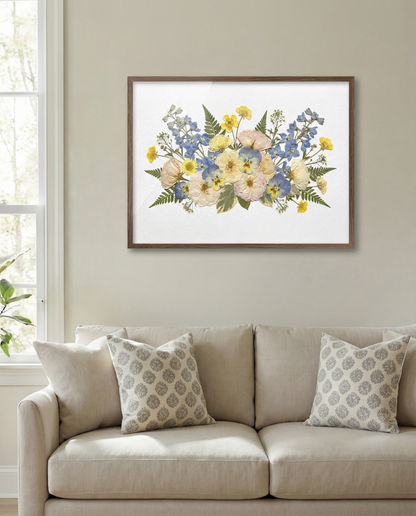 Harmonie zwischen Glockenblume und Butterblume