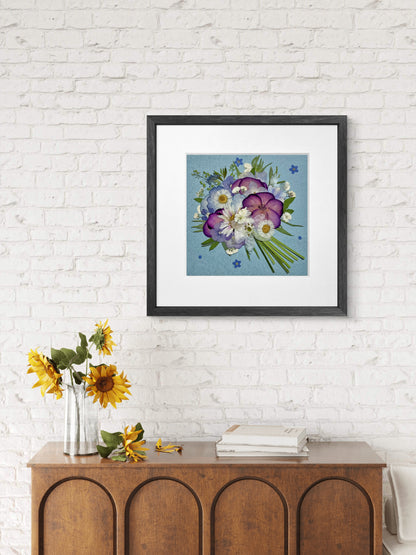 10 x 10 Blüten-Erinnerungsstück