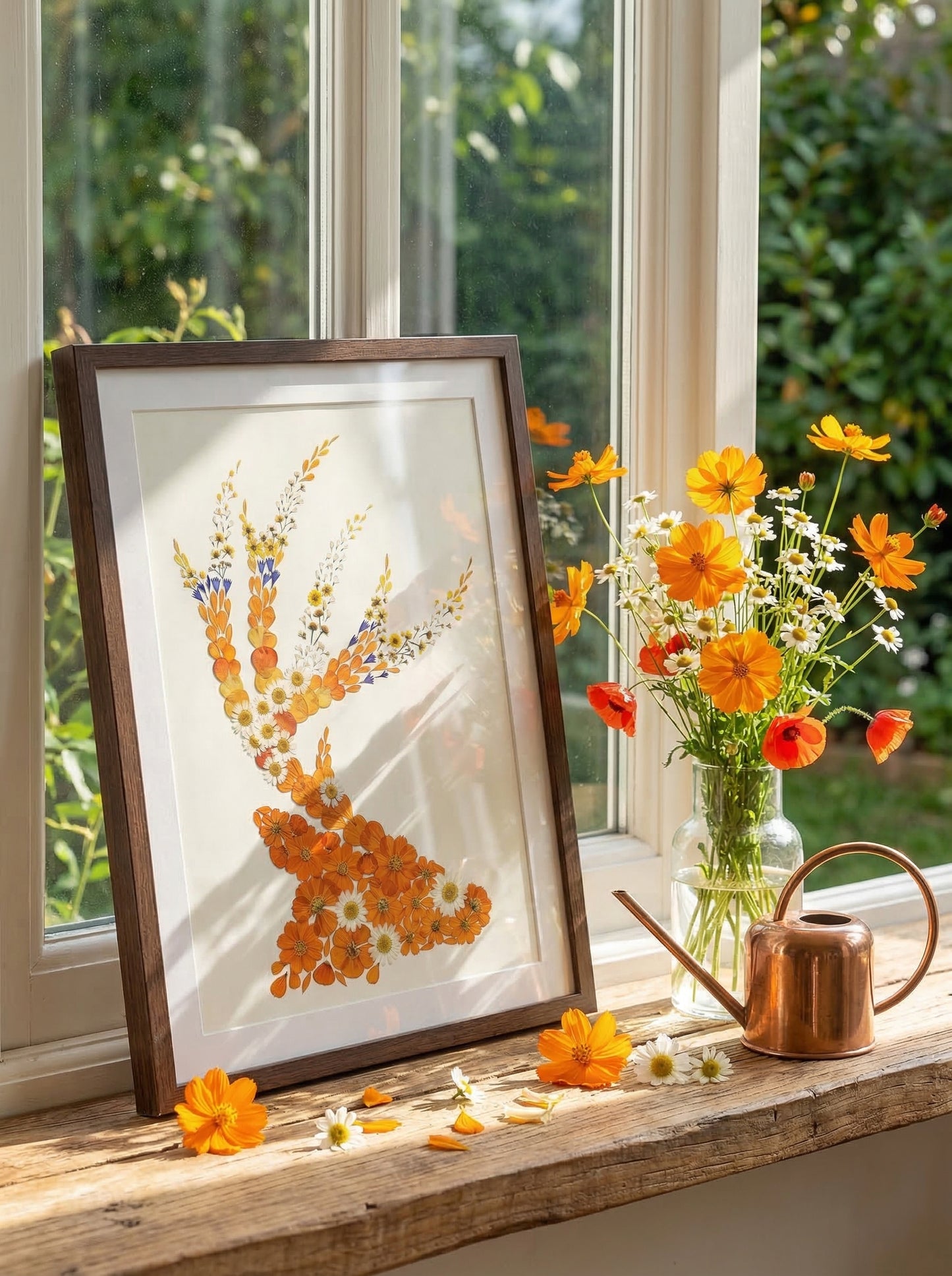 Kunstwerk „Glühendes Geweih“