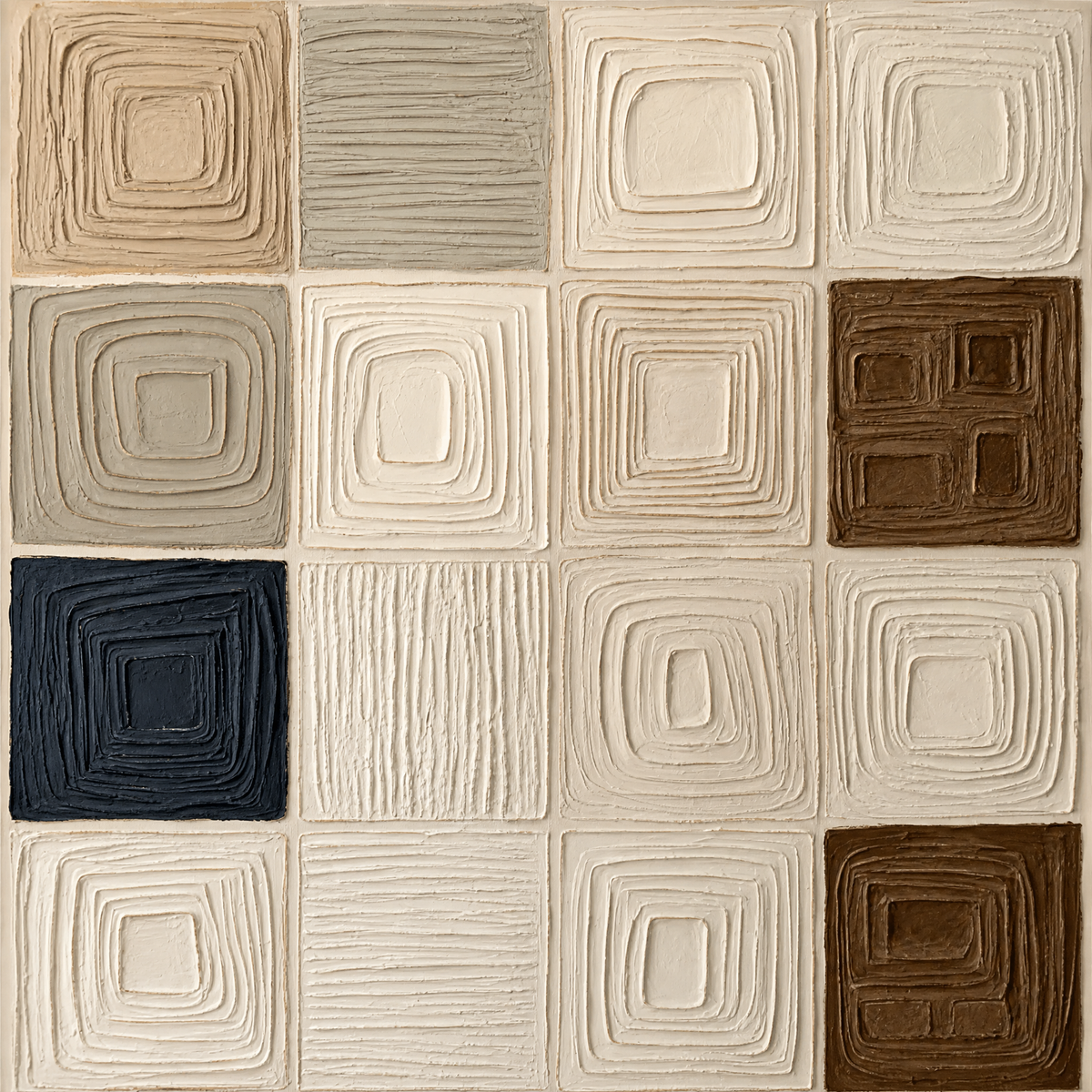 Concentric Grid in Neutral Tones