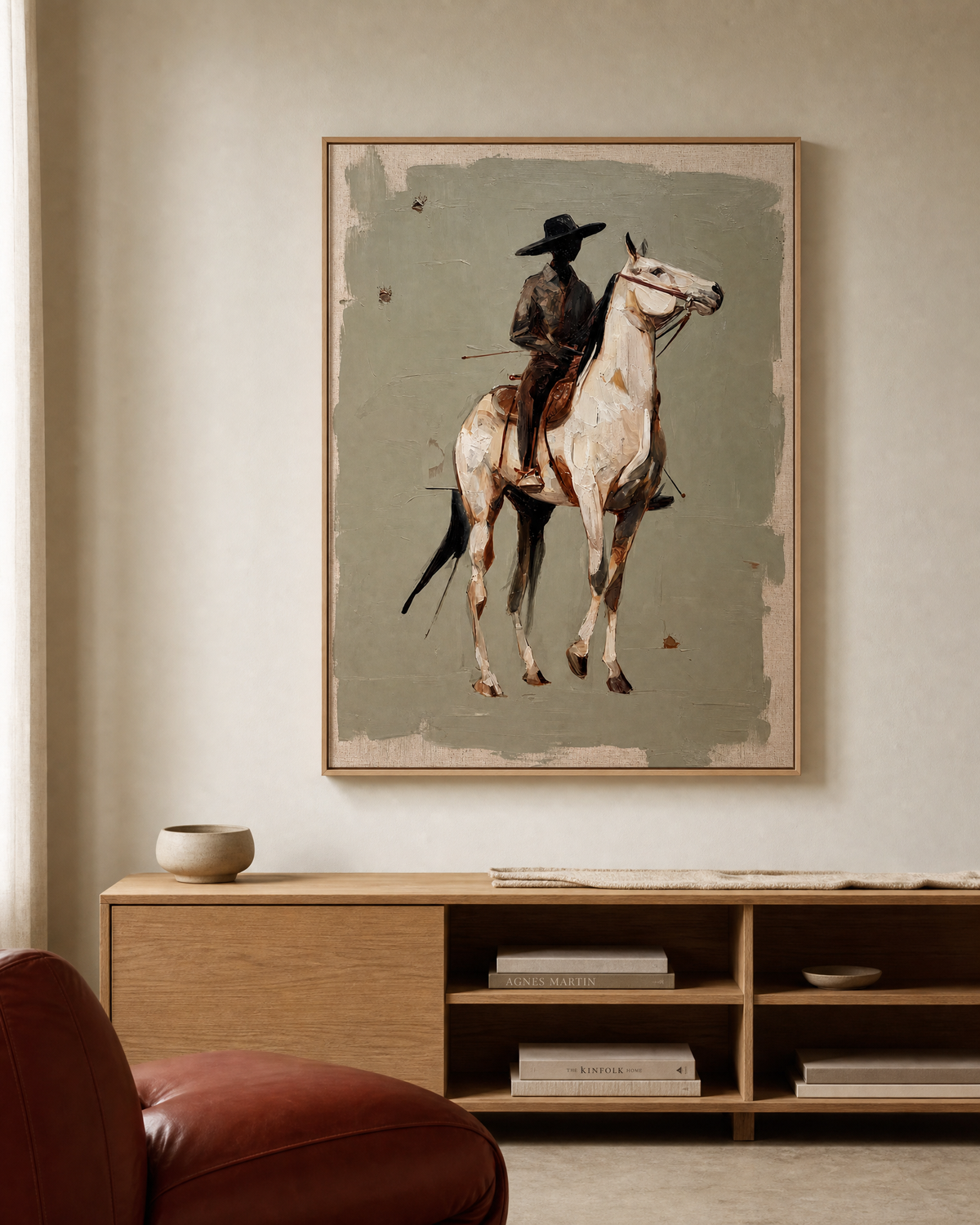 Vaquero on White Horse