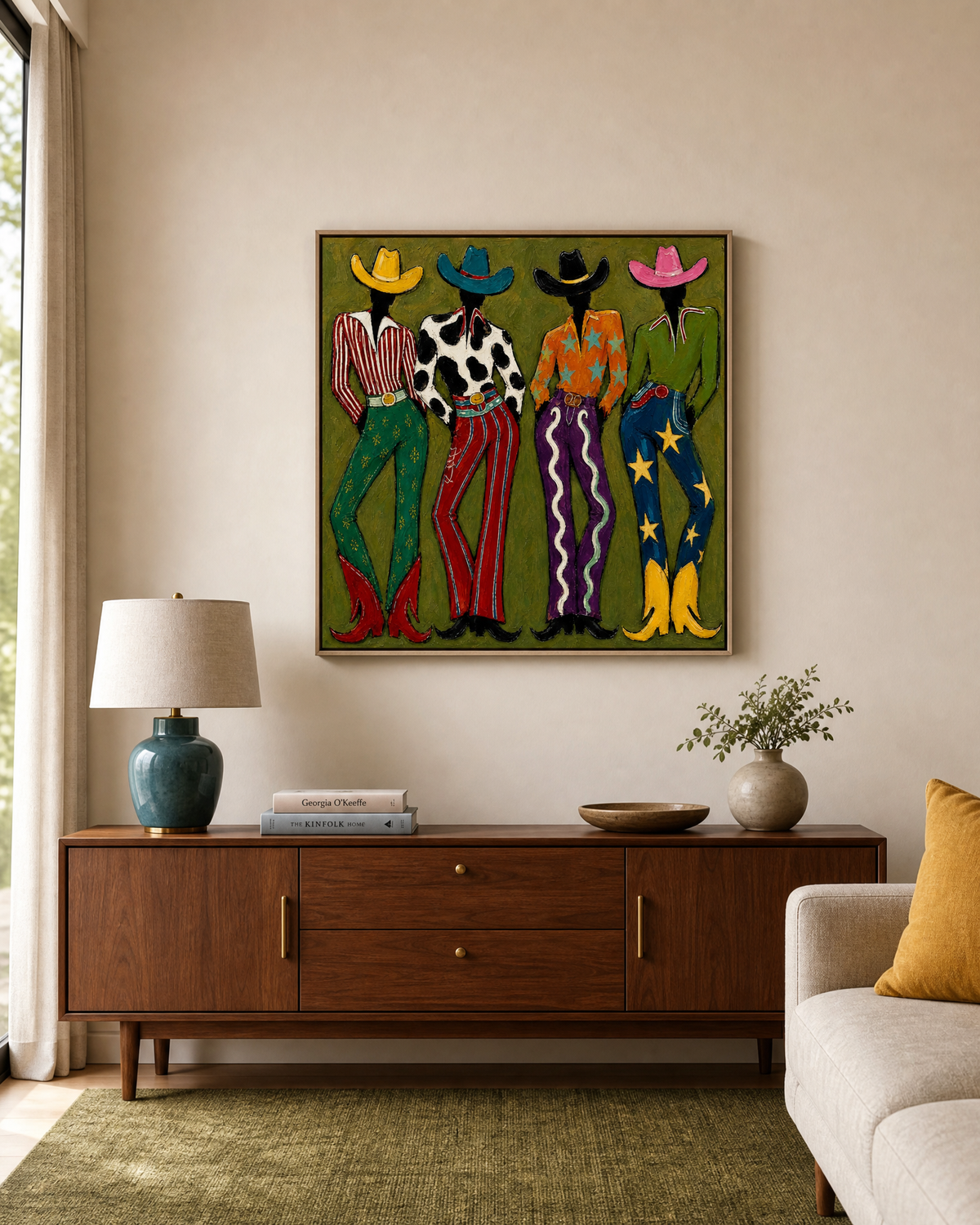 Four Fashion Cowgirls