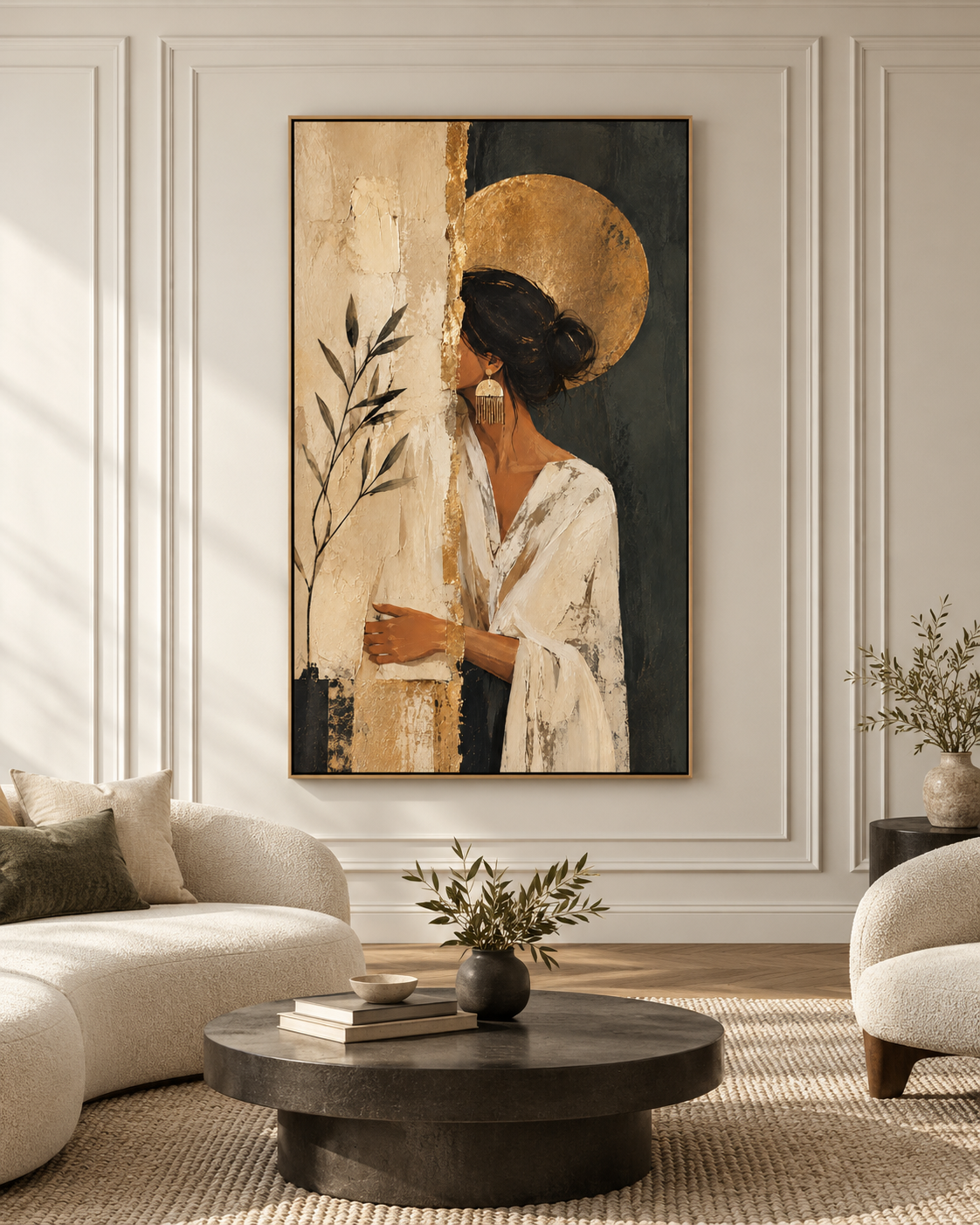 Quiet Muse — Woman with Olive Branch