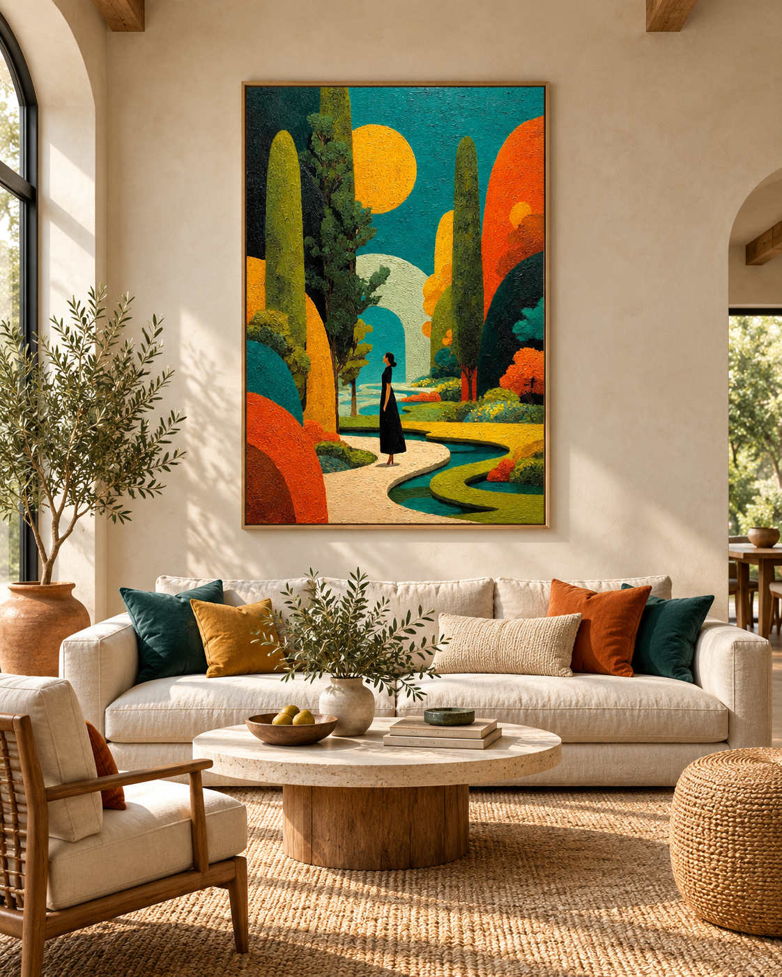 Sunlit Passage — Mediterranean Garden