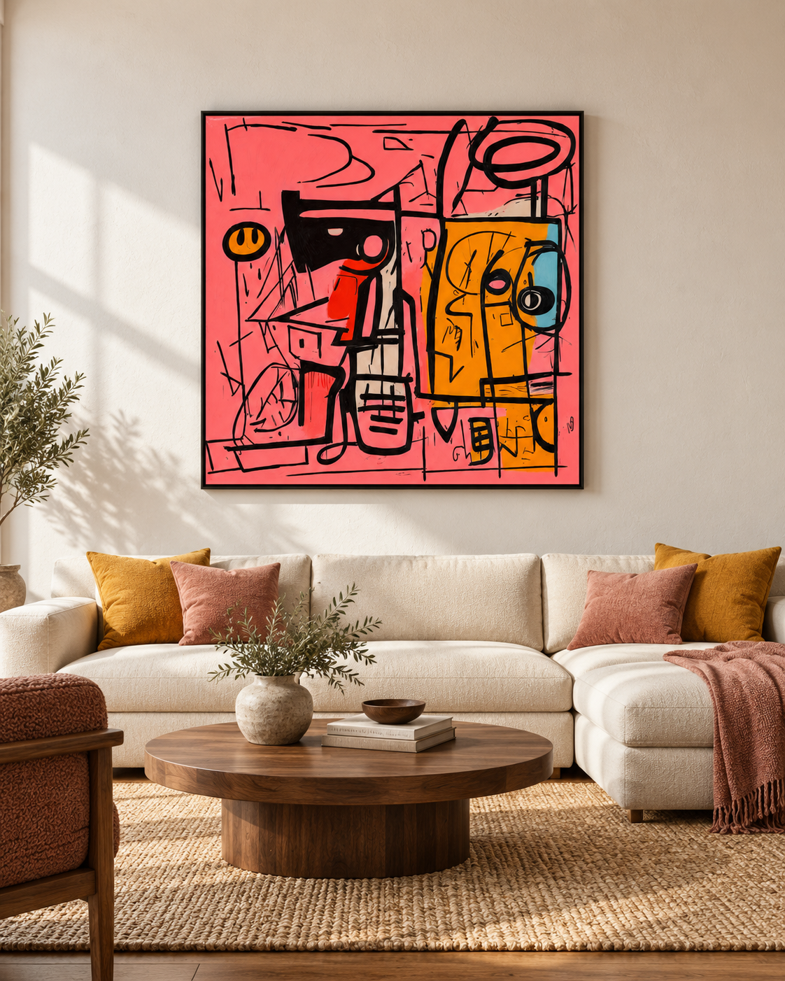 Pink Frequencies — Abstract Faces