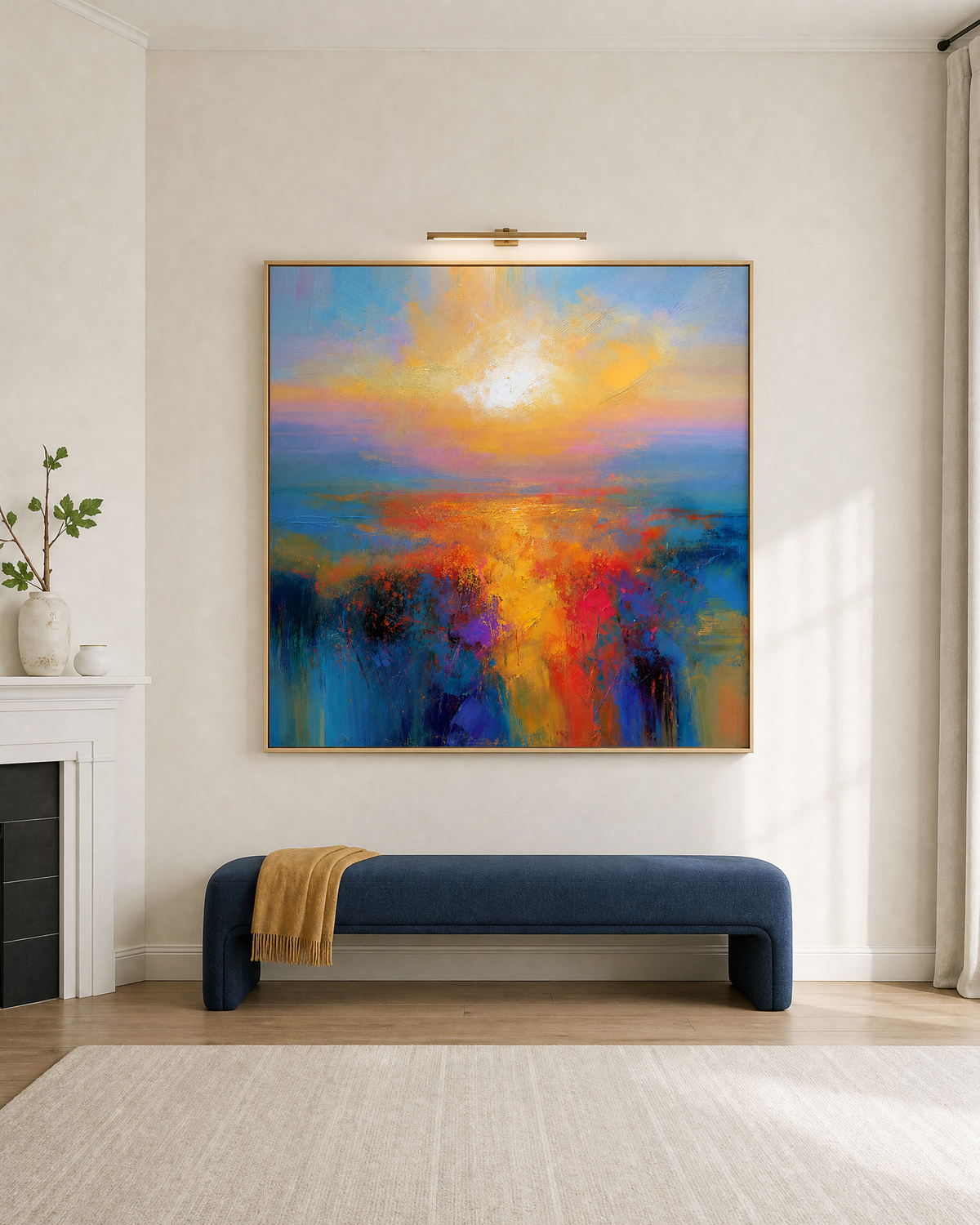 Golden Hour Over Violet Marsh