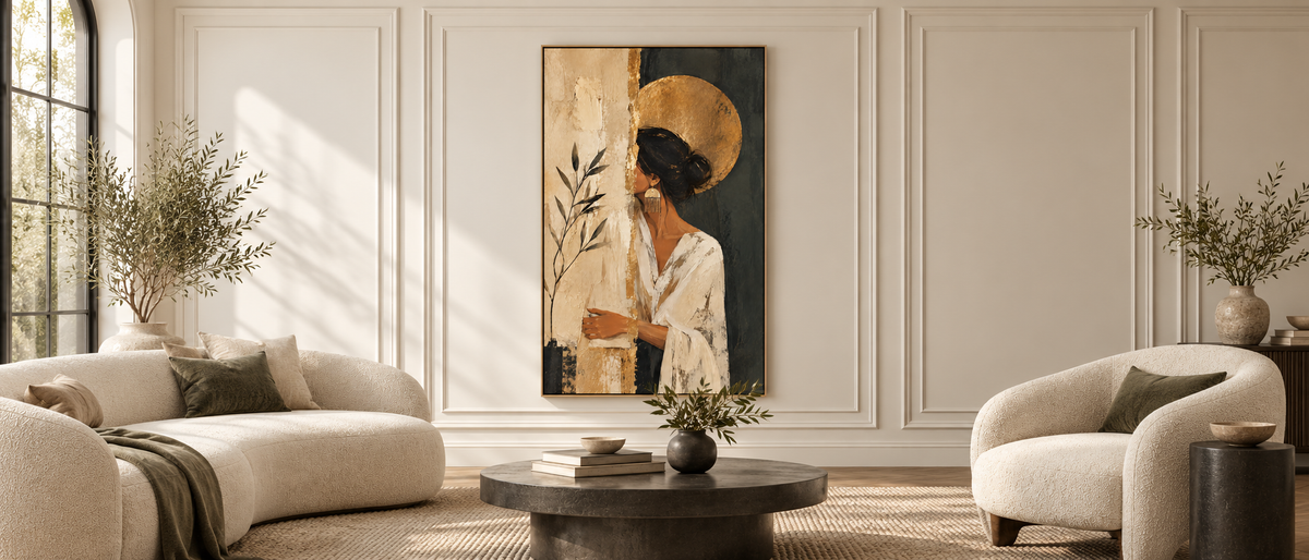 Quiet Muse — Woman with Olive Branch