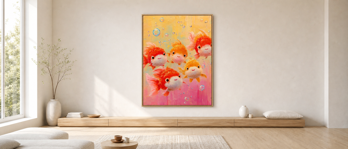 Five Cheerful Goldfish