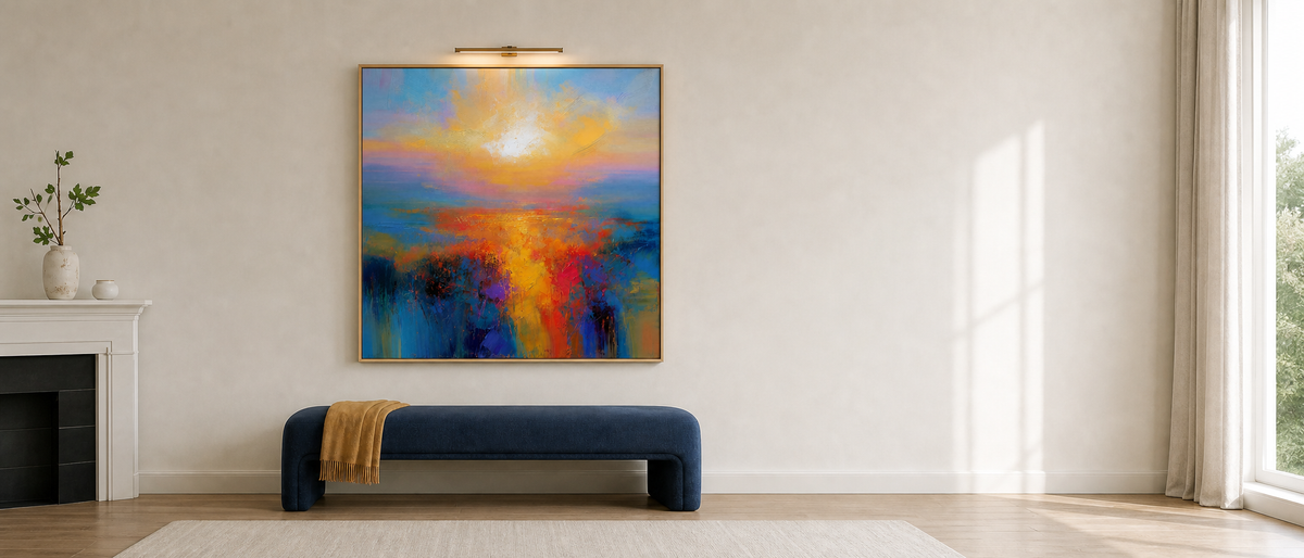 Golden Hour Over Violet Marsh
