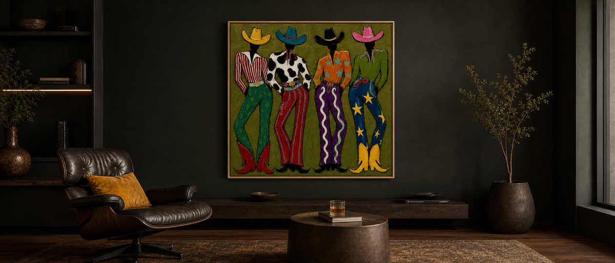 Four Fashion Cowgirls